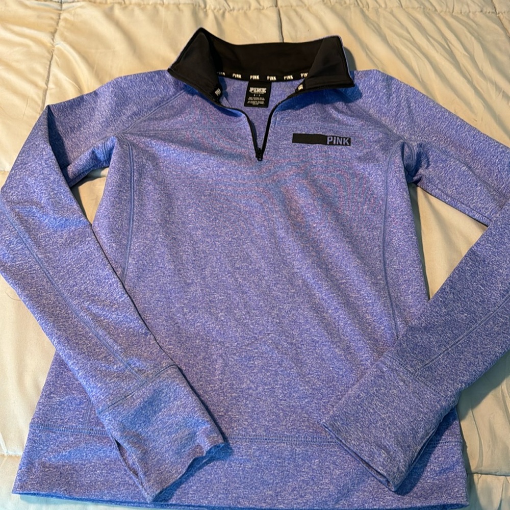 VS PINK quarter zip purple athletic jacket size small